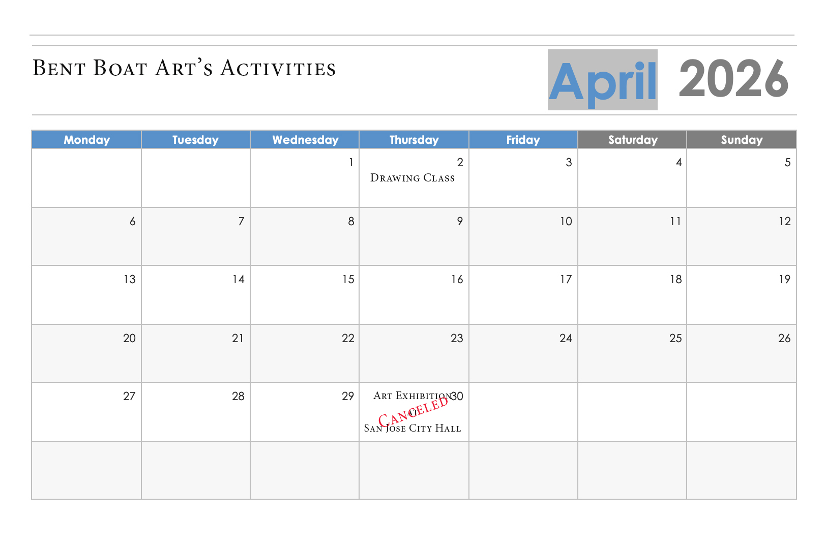March